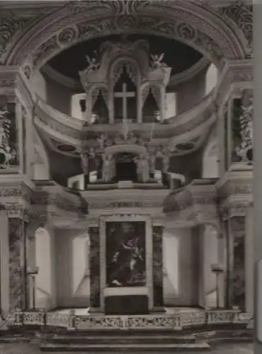 Eisenberg - Schloßkirche, Chor mit Kanzelaltar - 1972