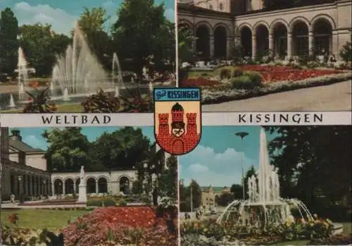 Bad Kissingen - 4 Teilbilder - ca. 1975