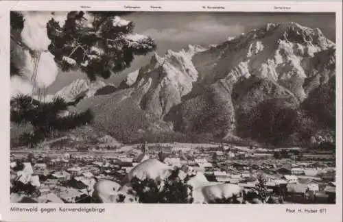 Mittenwald - gegen Karwendelgebirge - 1953