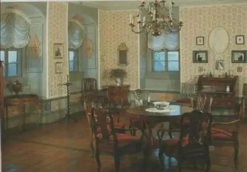 Oberkochberg, Schloß Kochberg - Roter Salon - 1989