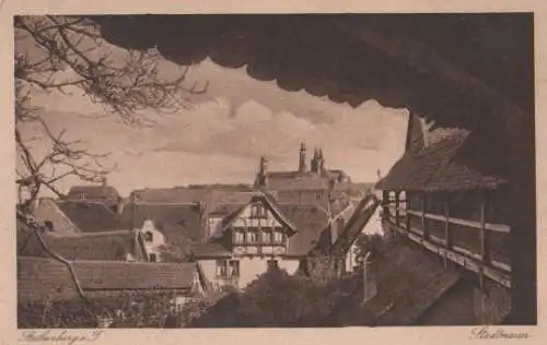 Rothenburg Tauber - STadtmauer - ca. 1935