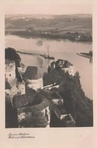 Passau - Oberhaus, Blick auf Niederhaus - ca. 1955