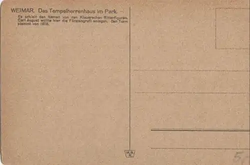 Weimar - Tempelherrenhaus