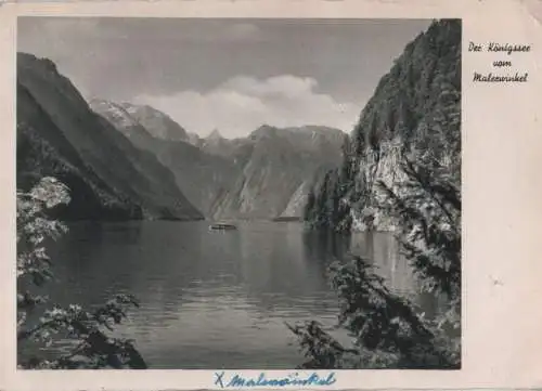 Königssee - vom Malerwinkel - 1952