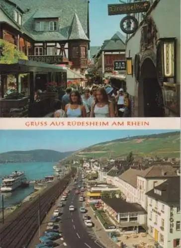 Rüdesheim - u.a. Drosselgasse - ca. 1980