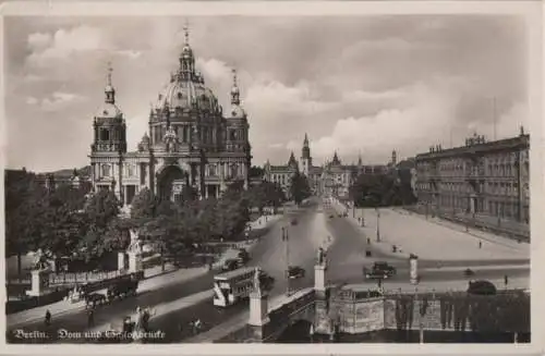 Berlin-Mitte, Dom - mit Schloßbrücke - 1938