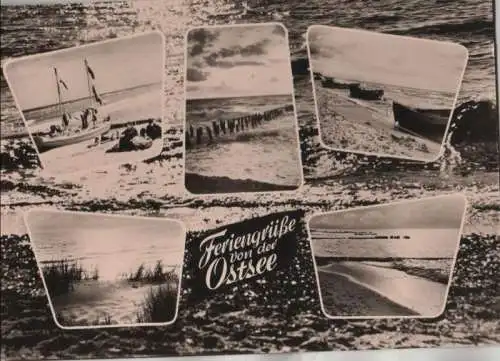 Ostsee - 5 Teilbilder - 1962