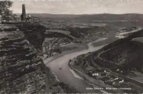 Sächsische Schweiz - Blick vom Lilienstein - 1966