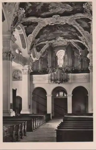 Beuron - Erzabtei, Blick zur Orgel - ca. 1955