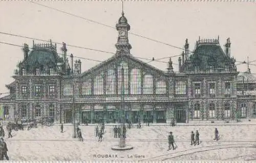 Frankreich - Frankreich - Roubaix - La Gare - Bahnhof - ca. 1935