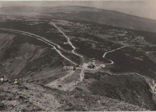 Tschechien - Tschechien - Krkonoše - Blick von der Schneekoppe - ca. 1965