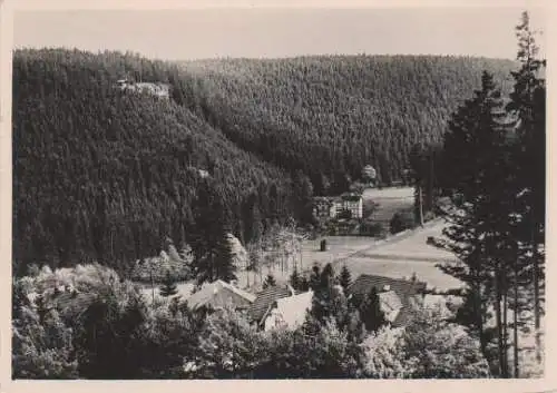 Finsterbergen - Blick ins Leinatal und Hainfelsen - 1970