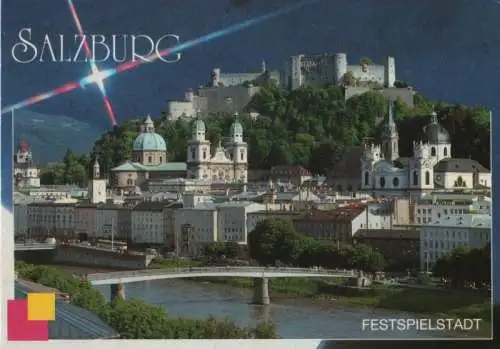 Österreich - Österreich - Salzburg - Blick auf die Altstadt - 1992