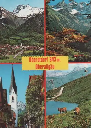 Oberstdorf - 4 Teilbilder - ca. 1980