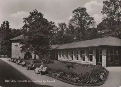 Bad Orb - Trinkhalle mit Leseraum im Kurpark - ca. 1960