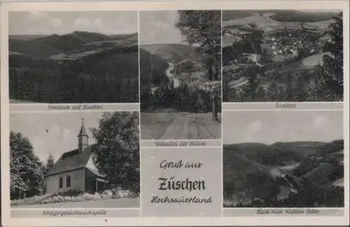 Winterberg-Züschen - u.a. Ortsansicht - 1952