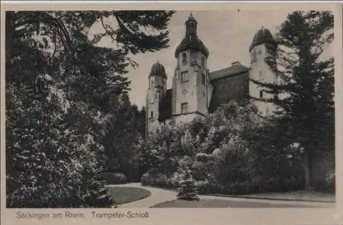 Bad Säckingen - Trompeter-Schloß - ca. 1950