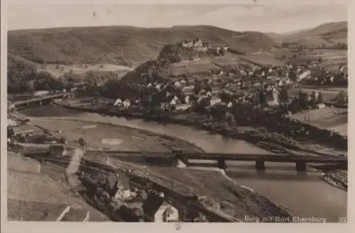 Bad Münster am Stein-Ebernburg - Burg mit Dorf - ca. 1950