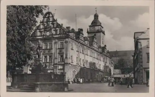 Gotha - Rathaus mit Schellenbrunnen - 1955