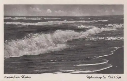 Sylt - Möwenberg, Auslaufende Wellen - ca. 1955