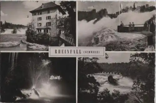 Schweiz - Schweiz - Rheinfall - 4 Teilbilder - ca. 1960