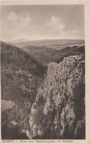 Thale - Bodetal - Blick v. Hexentanzplatz - ca. 1955