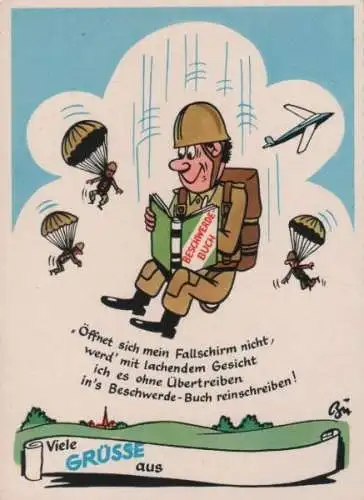 Fallschirmsprung Soldat