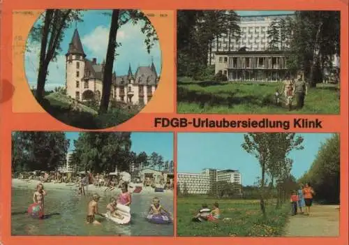 Klink - FDGB-Urlaubersiedlung, u.a. Erholungsheim - 1986