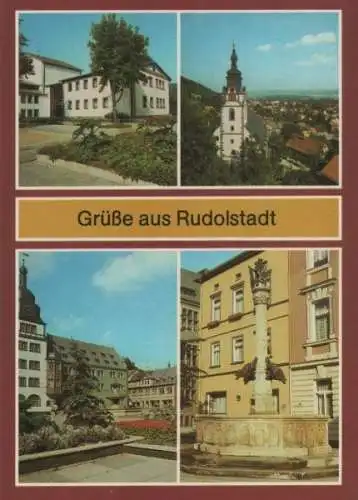 Rudolstadt - u.a. Markt - 1987