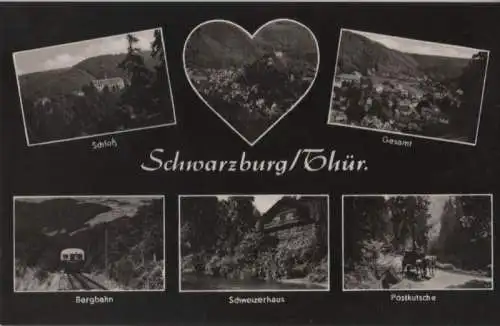 Schwarzburg - u.a. Bergbahn - 1963