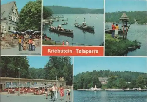 Talsperre Kriebstein - u.a. Bootsanlegestelle - 1985