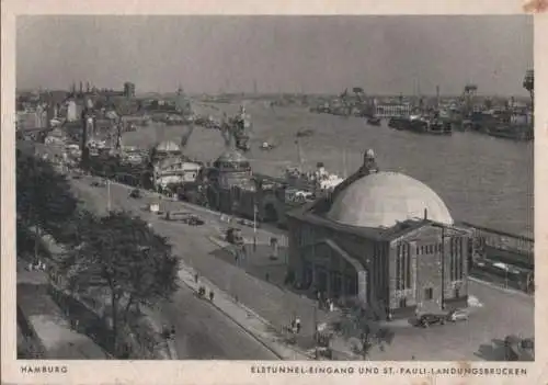 Hamburg - Elbtunnel-Eingang - ca. 1955