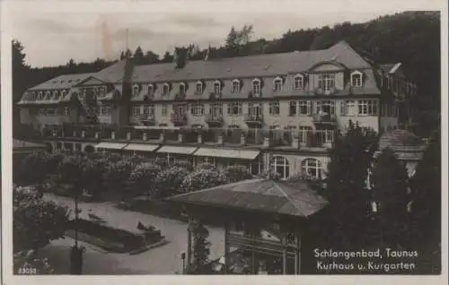 Schlangenbad - Kurhaus und Kurgarten - ca. 1950