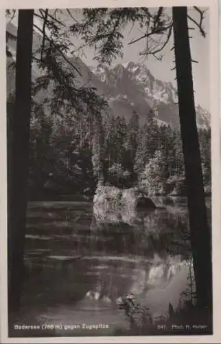 Badersee - gegen Zugspitze - ca. 1955