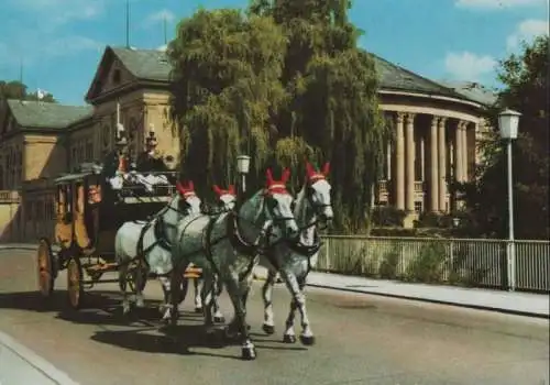 Bad Kissingen - Postkutsche vor dem Regentenbau - 1981