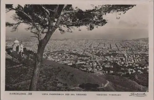 Spanien - Spanien - Barcelona - Vista panoramica des del Tibidabo - 1933