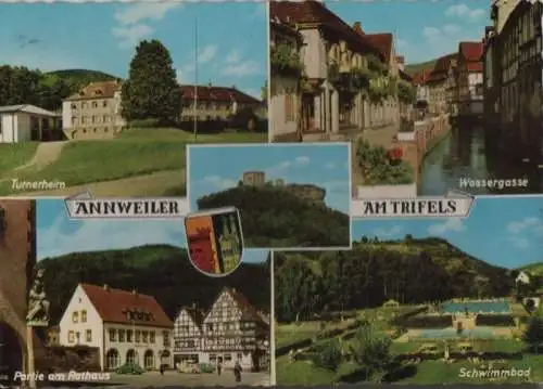 Annweiler - u.a. Partie am Rathaus - ca. 1965