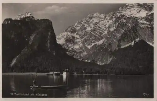 Königssee - mit Watzmann-Ostwand - ca. 1955