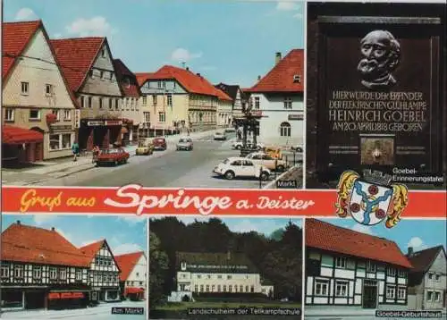 Springe - u.a. Goebel-Erinnerungstafel - 1974