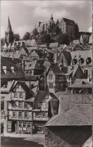 Marburg - Blick über Universitätsstraße - 1965