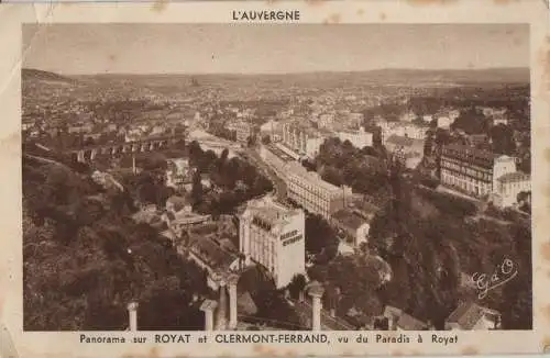 Frankreich - Frankreich - Clermont-Ferrand - Panorama sur Royat - ca. 1950