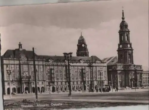 Dresden - Altmarkt, Ostseite - 1962