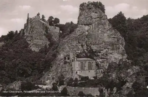 Idar-Oberstein - Felsenkirche und Schloßruine - 1960