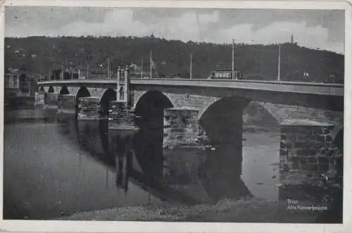 Trier - Alte Römerbrücke - ca. 1950