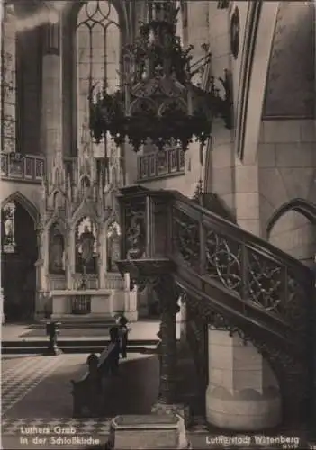 Wittenberg - Luthers Grab in der Schloßkirche - ca. 1995