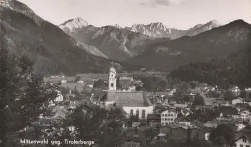 Mittenwald gegen Tirolerberge - ca. 1955