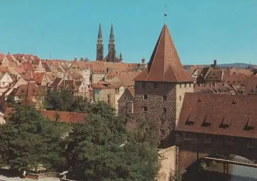 Nürnberg - Blick auf Altstadt - ca. 1975