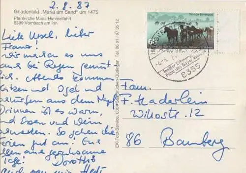 Neuhaus-Vornbach - Pfarrkirche, Gnadenbild