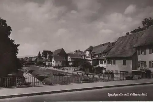 Balingen - Eyachpartie mit Zollernschloß - ca. 1965