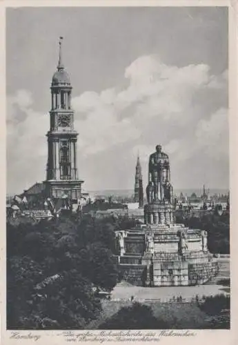 Hamburg - Bismarckdenkmal - 1937